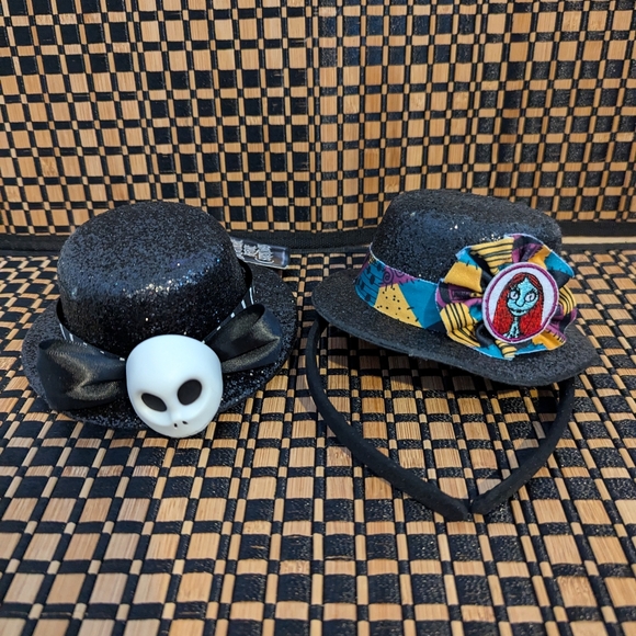 2 Disney nightmare before Christmas top hat headbands. Jack and Sally - Picture 3 of 4
